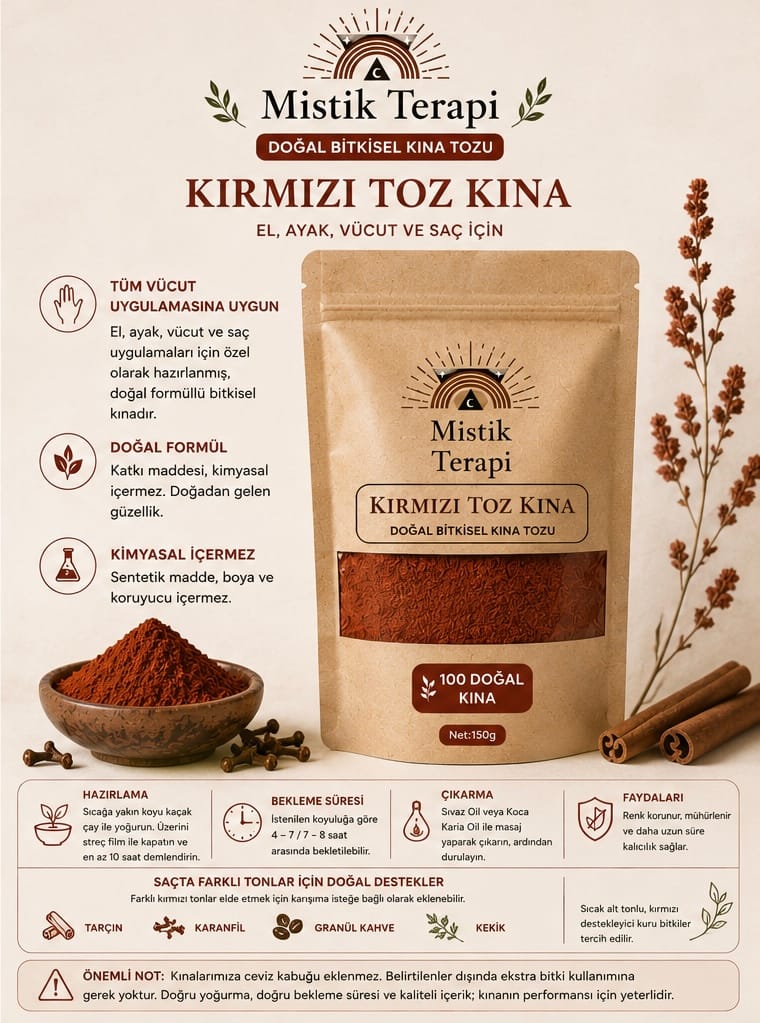Kırmızı Toz Kına 150gr